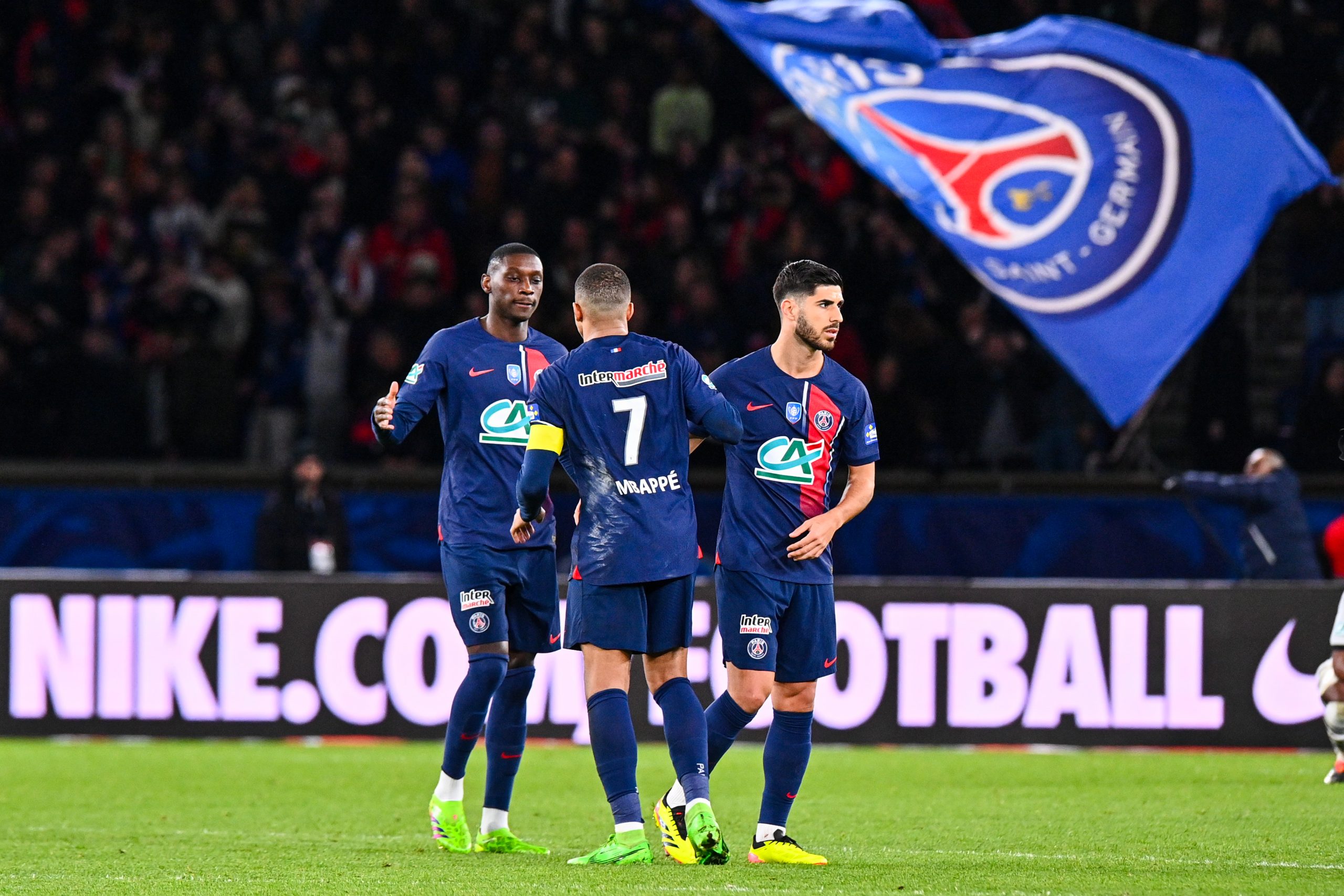 Randal Kolo Muani et Marco Asensio à l'époque où tous deux portaient le maillot du PSG.