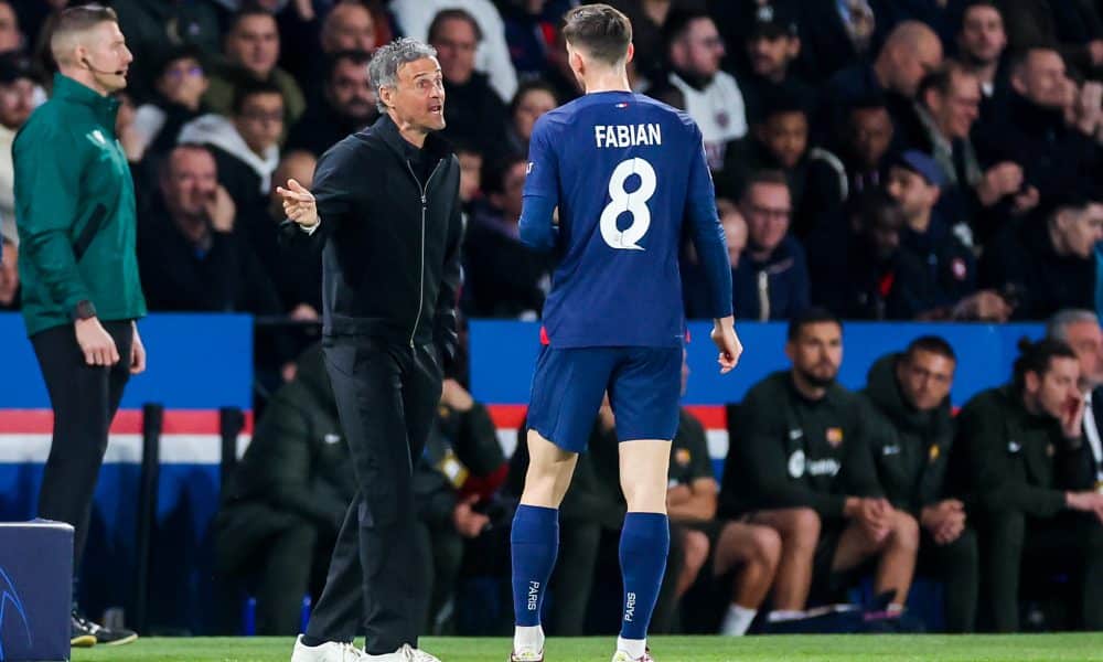 Luis Enrique et Fabian Ruiz.