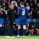 L'entraîneur du PSG, Luis Enrique, avec Fabian Ruiz.