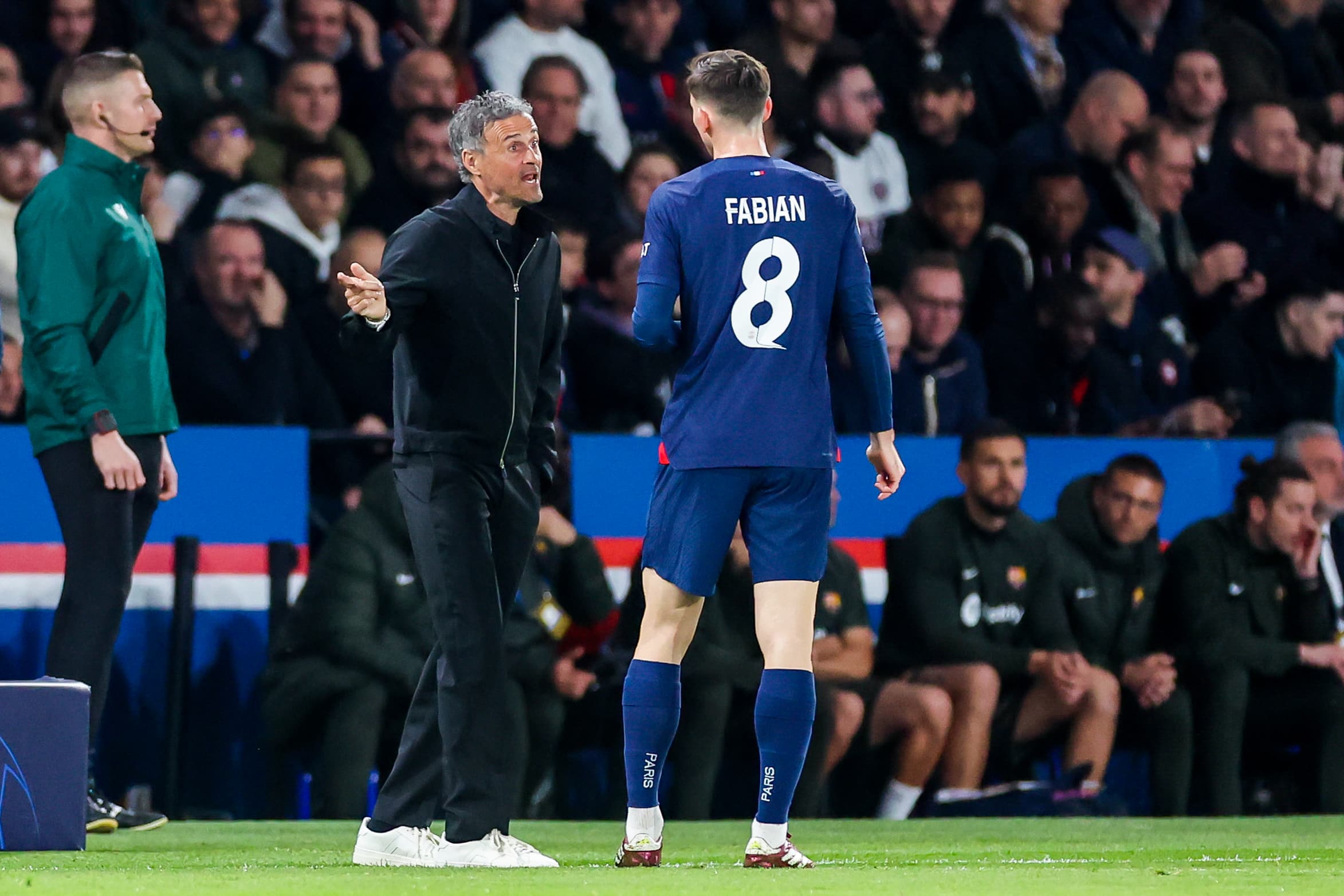 Luis Enrique et Fabian Ruiz.