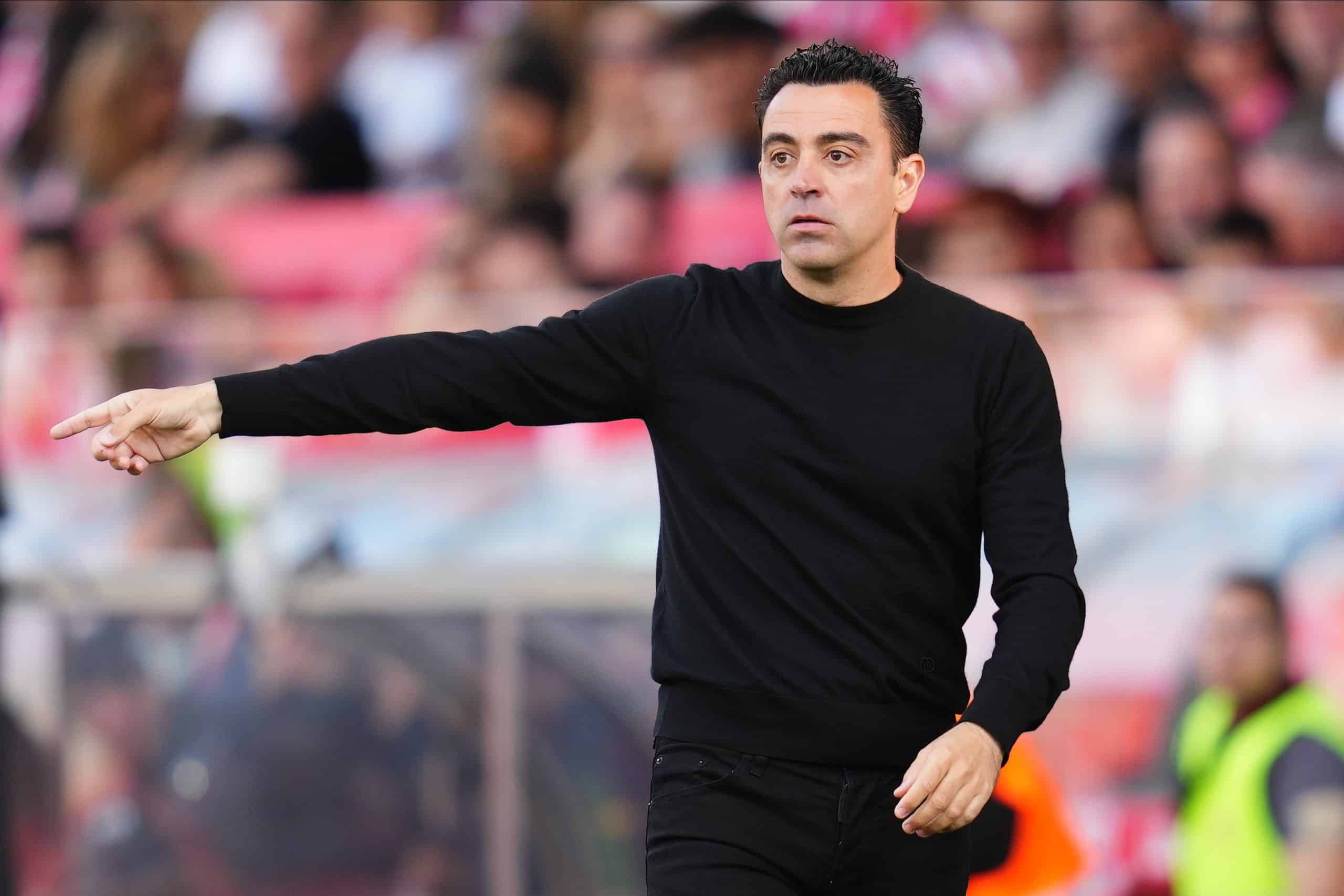 L'ancien entraîneur du FC Barcelone Xavi.