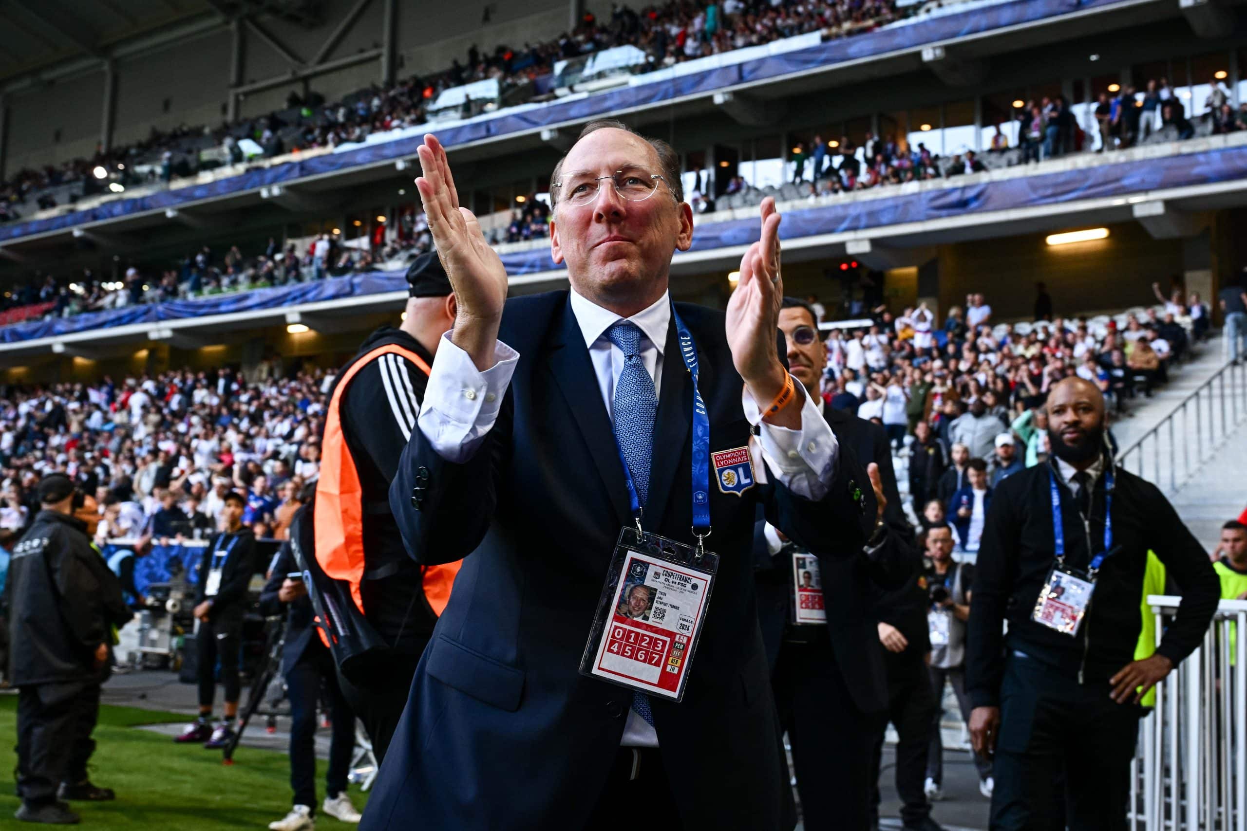 John Textor, le président de l'OL, est satisfait.