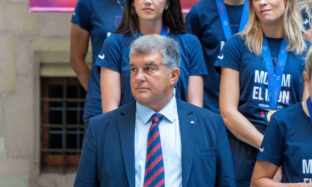 Le président du FC Barcelone, Joan Laporta.