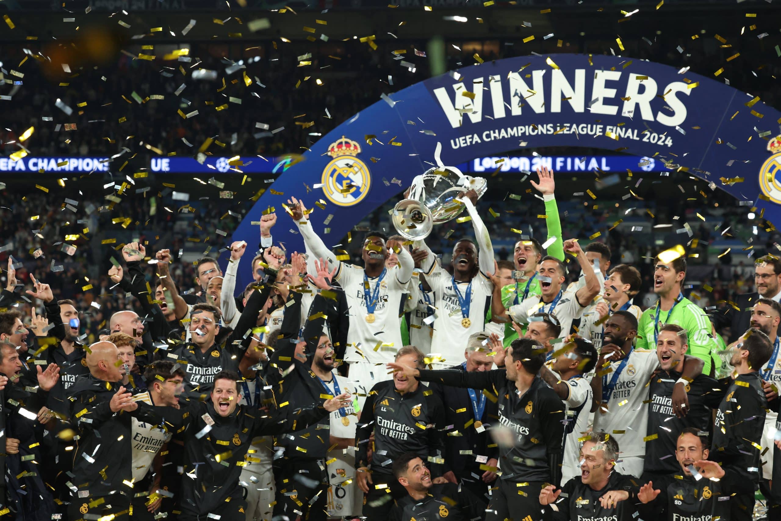 Le Real Madrid champion d'Europe 2024 après son succès sur Dortmund.