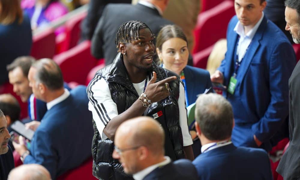 Paul Pogba lors du match France-Belgique de l'Euro 2024.