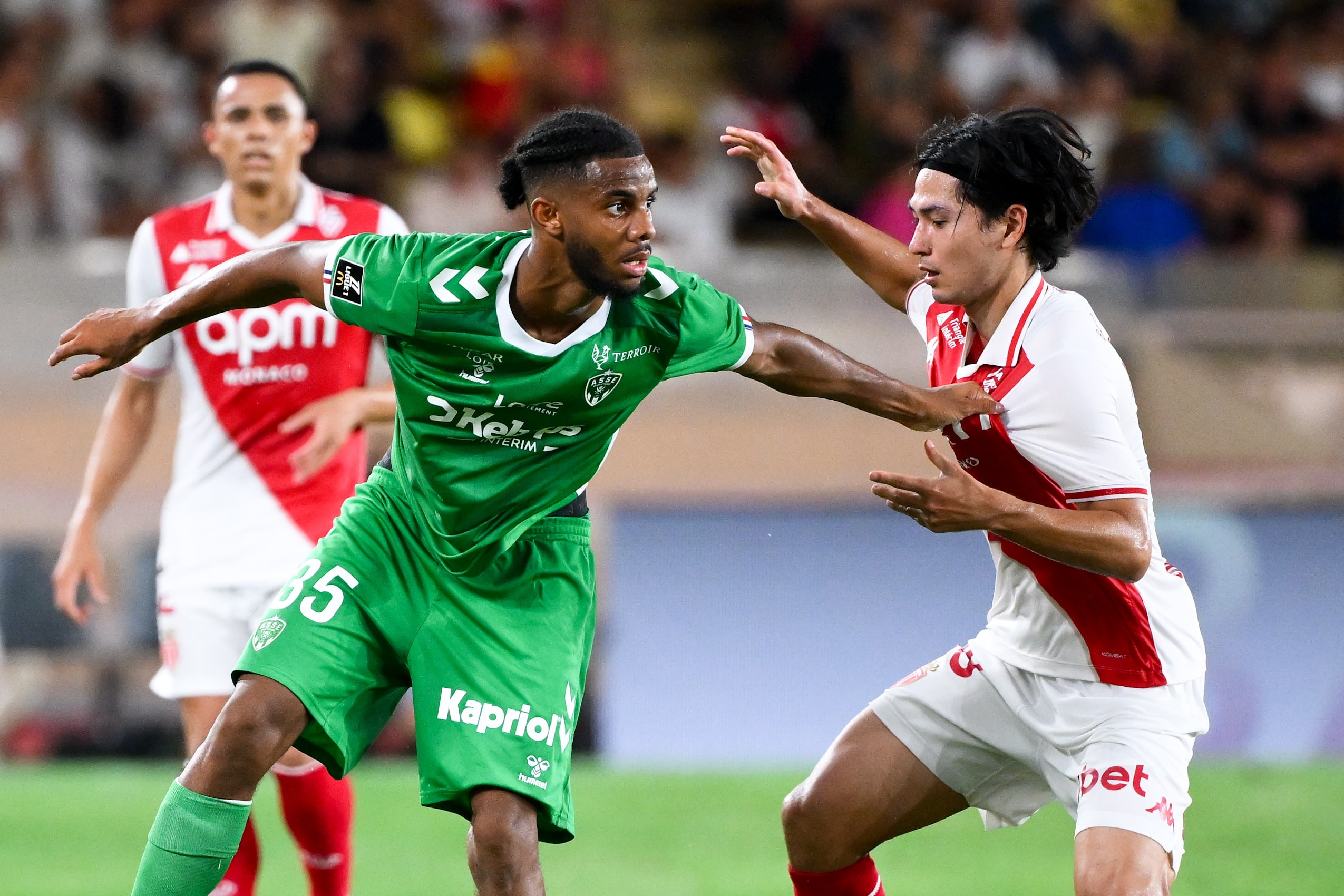 Marwann Nzuzi lors d'AS Monaco - ASSE