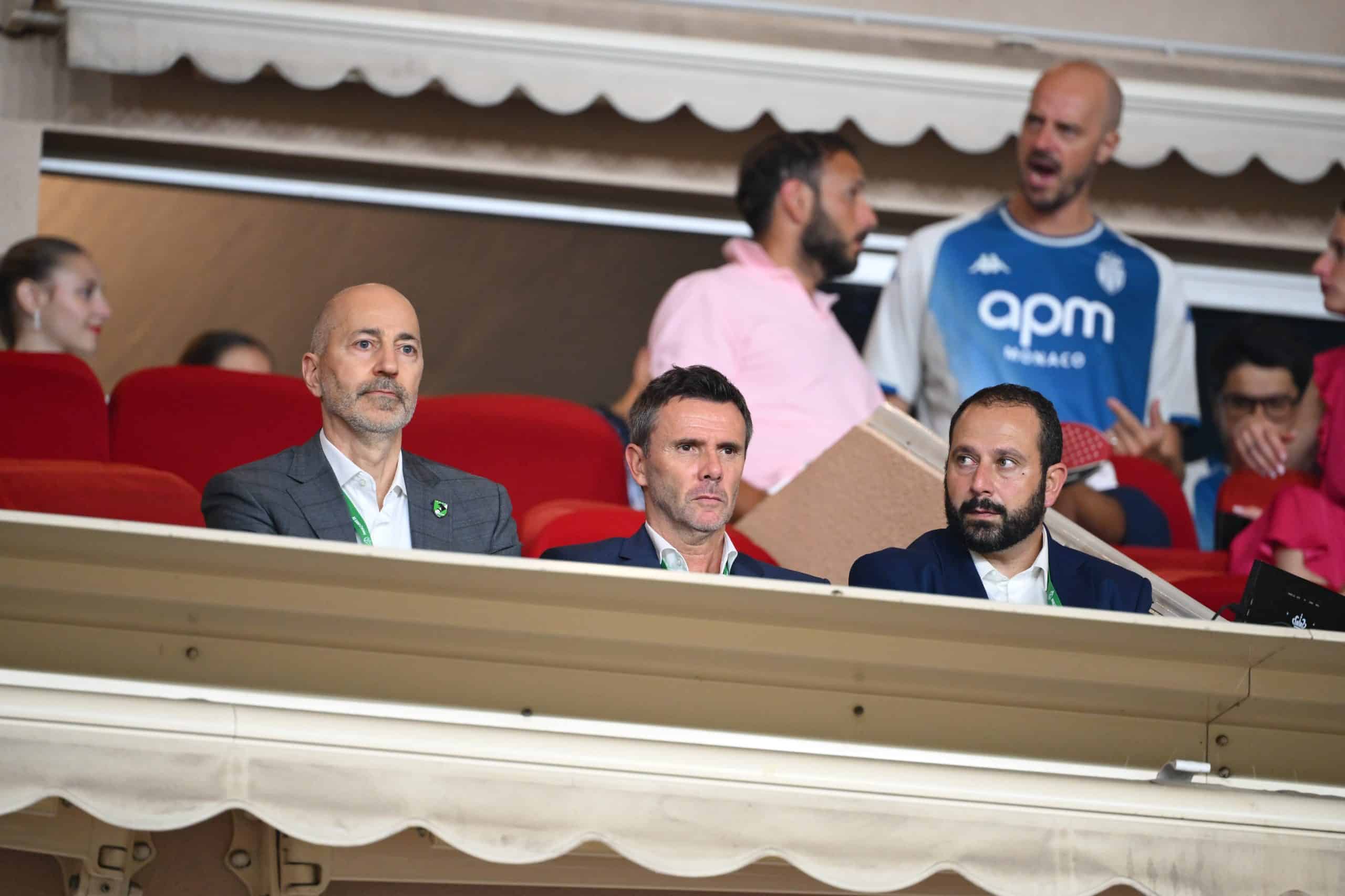 Ivan Gazidis, Jean-François Soucasse et Samuel Rustem à l'ASSE.