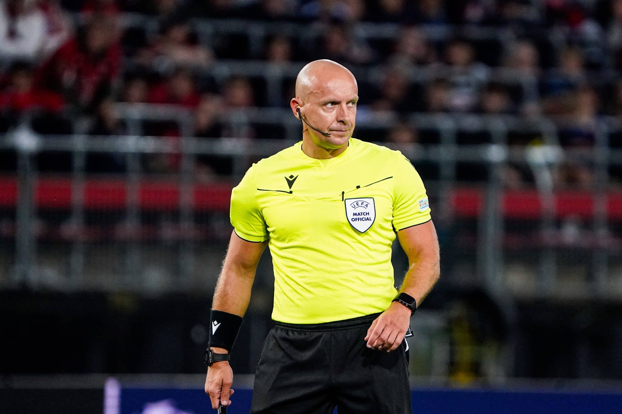 L'arbitre polonais Szimon Marciniak, dont la prestation lors d'Inter-Barcelone a fait polémique.