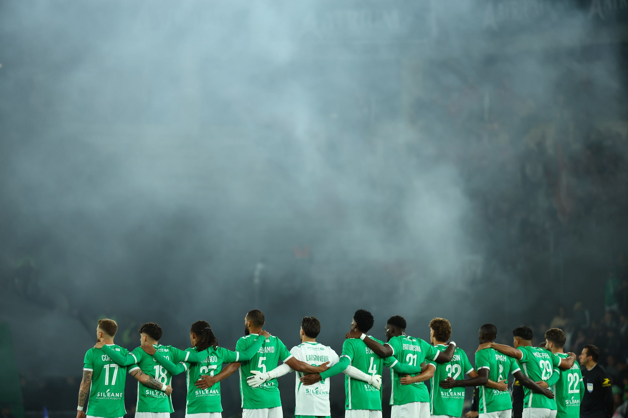 Les joueurs de l'ASSE