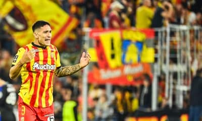 Martin Satriano, l'attaquant du RC Lens.