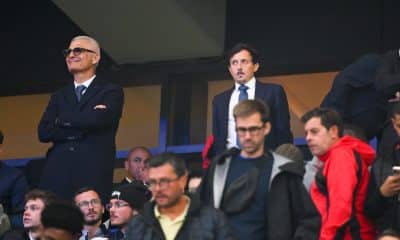 Fabrizio Ravanelli et Pablo Longoria, les dirigeants de l'OM.