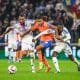 Mason Greenwood au duel avec Corentin Tolisso et Clinton Mata