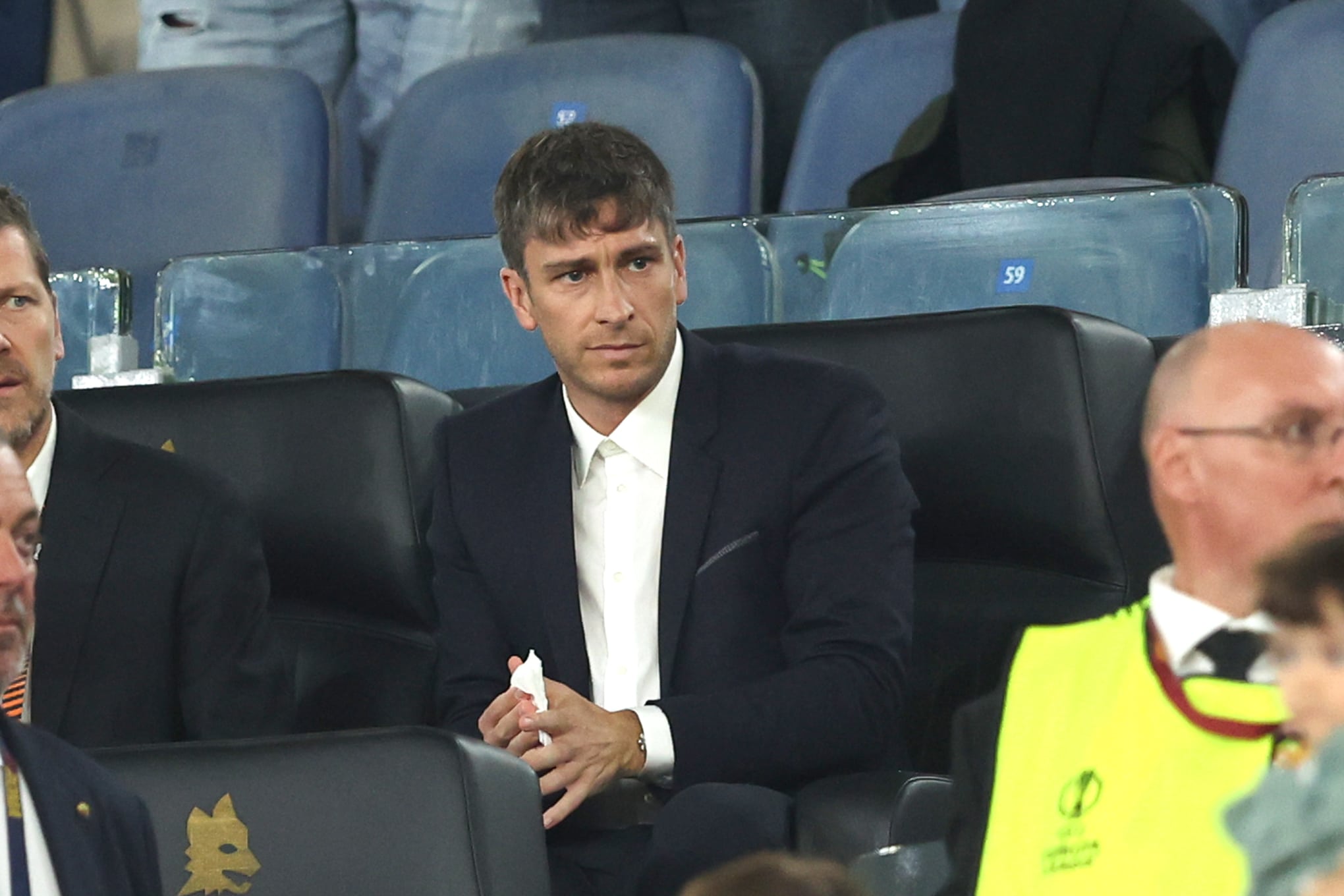 Florent Ghisolfi, directeur sportif de l'AS Roma, passé par le RC Lens au même poste.
