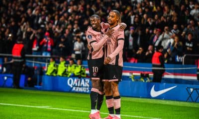 Ousmane Dembélé et Bradley Barcola (PSG)