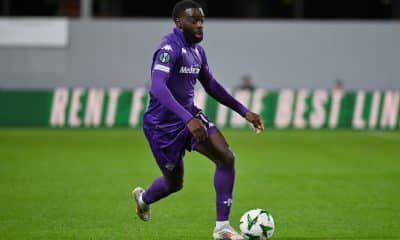 L'ancien ailier du LOSC Jonathan Ikoné, sous les couleurs de la Fiorentina.