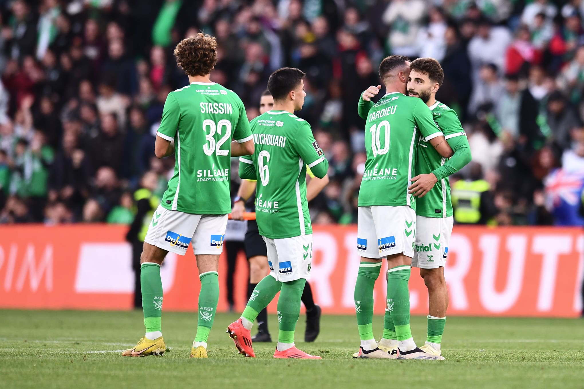 Les joueurs de l'ASSE