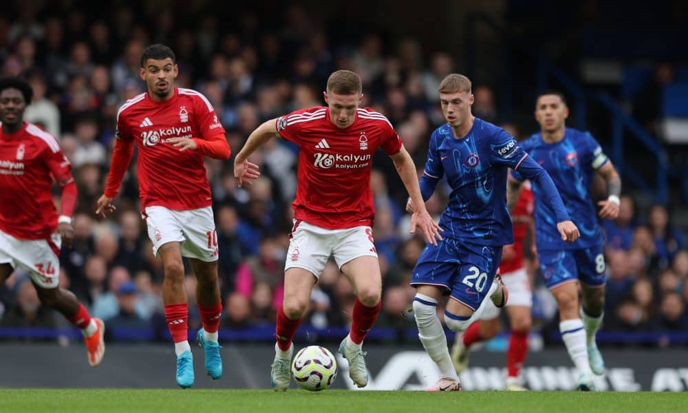 Cole Palmer lors du match aller entre Chelsea et Nottingham Forest