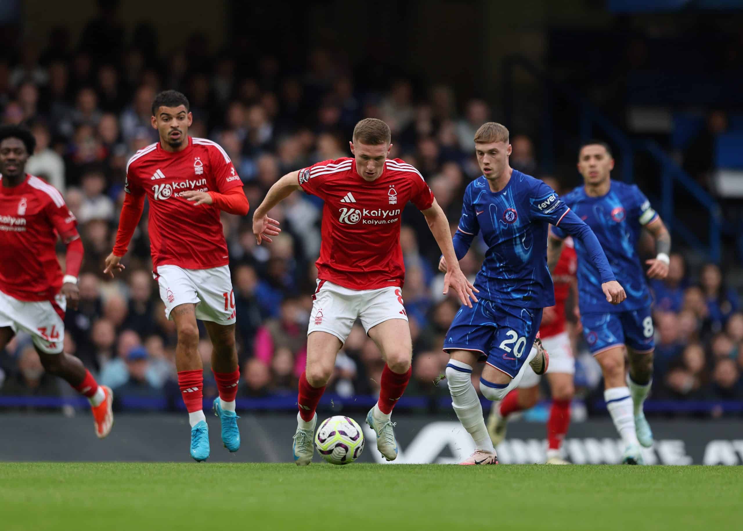 Cole Palmer lors du match aller entre Chelsea et Nottingham Forest