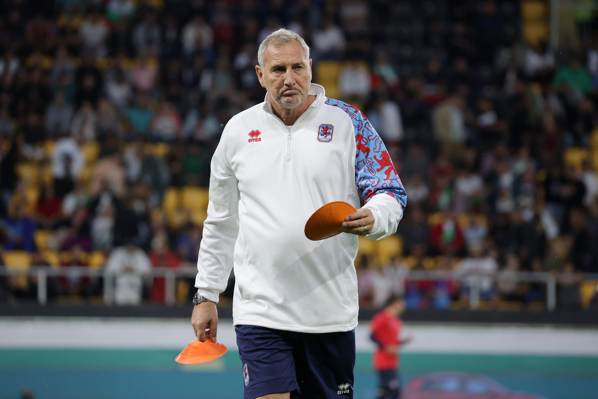 Gilles Rousset, entraîneur de l'OL chez les jeunes de 2004 à 2019 (ici coach adjoint du Luxembourg en 2024).