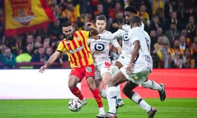 Adrien Thomasson lors du match aller entre le RC Lens et le LOSC