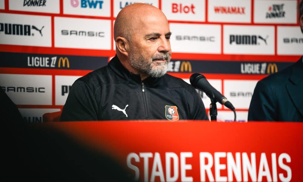 Jorge Sampaoli (Stade Rennais) en conférence de presse