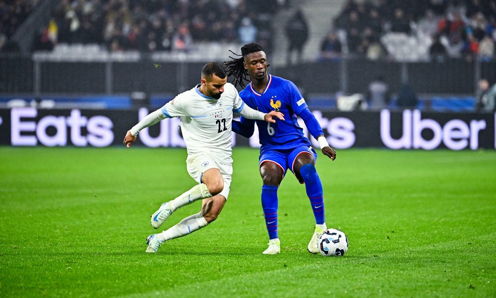 Mahmoud Jaber lors de France-Israël à l'automne 2024.