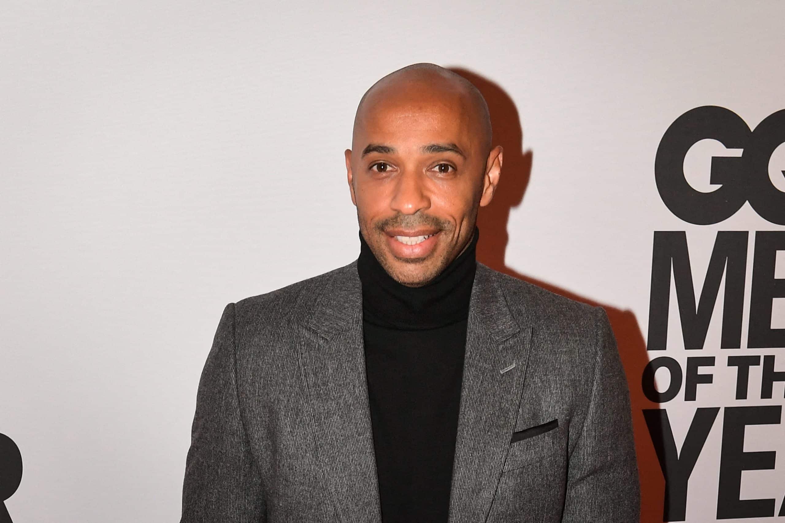Thierry Henry lors d'un gala des anciens d'Arsenal.