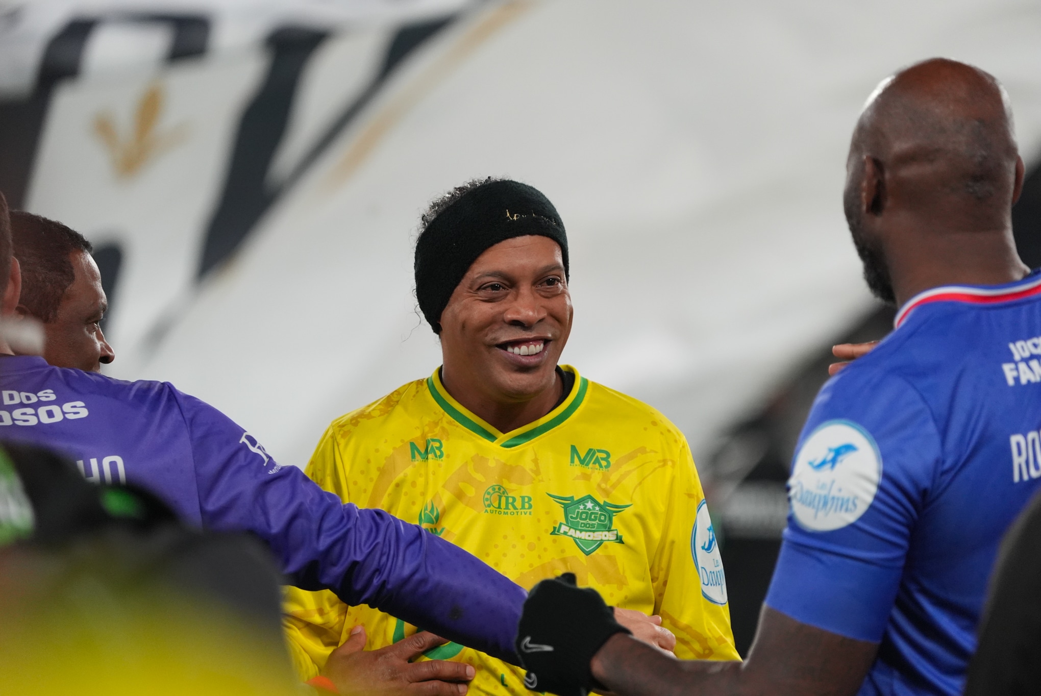 Ronaldinho, lors d'un match caritatif.