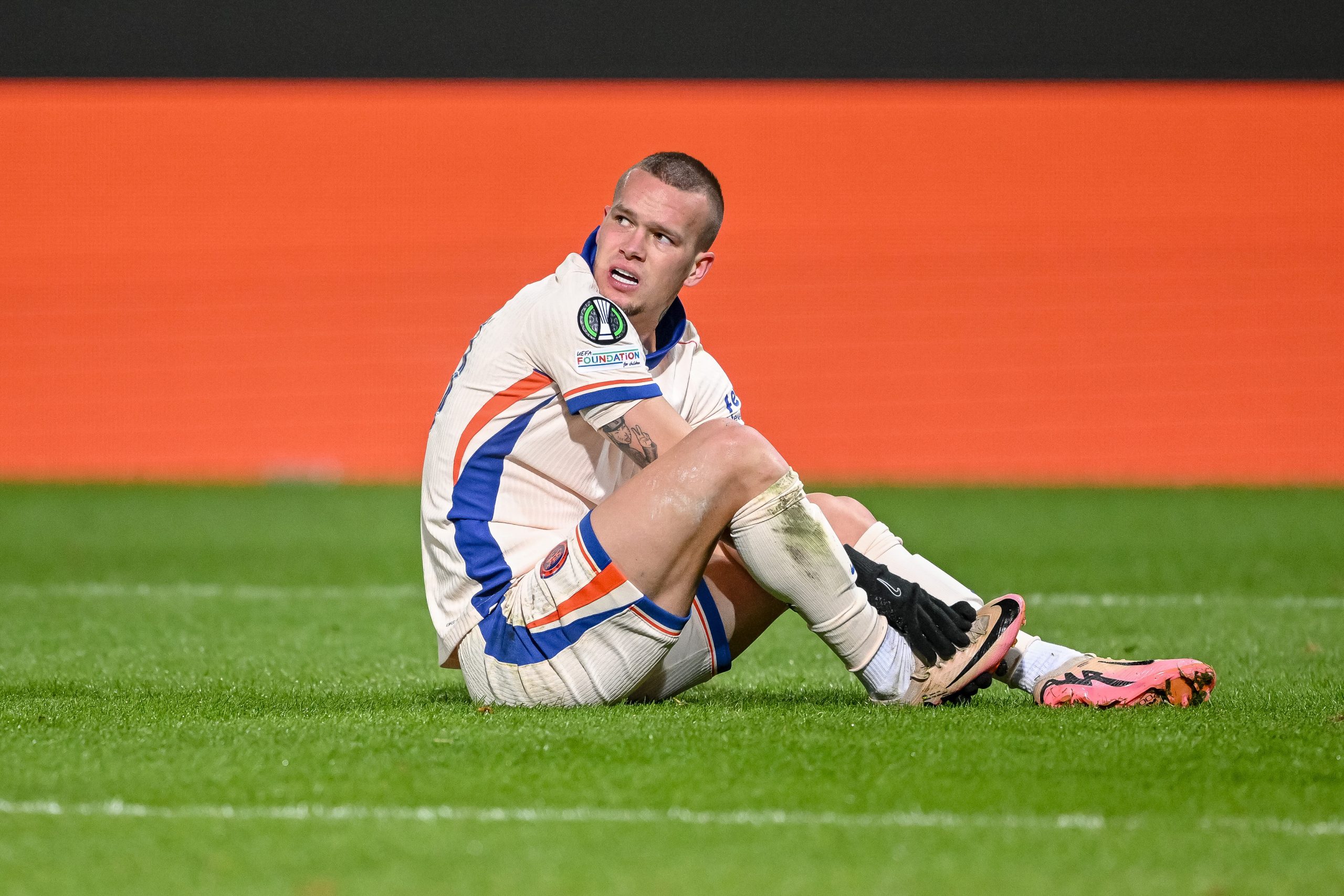 Mykhailo Mudryk lors d'un match de Chelsea.