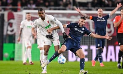 Steve Mounié (Augsbourg), déjà sur le départ en Bundesliga.