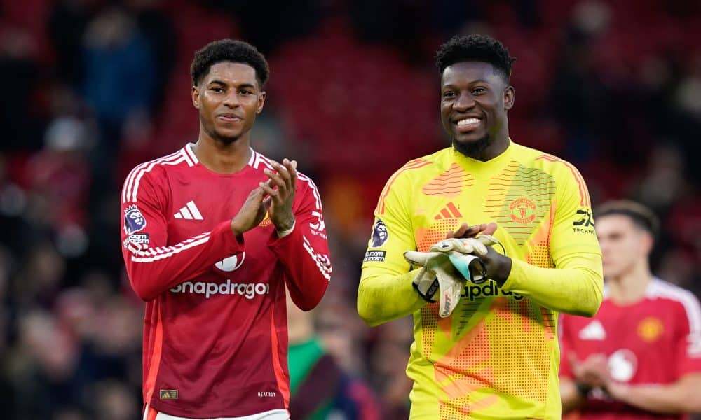 Marcus Rashford (ici avec André Onana) en disgrâce à Manchester United.