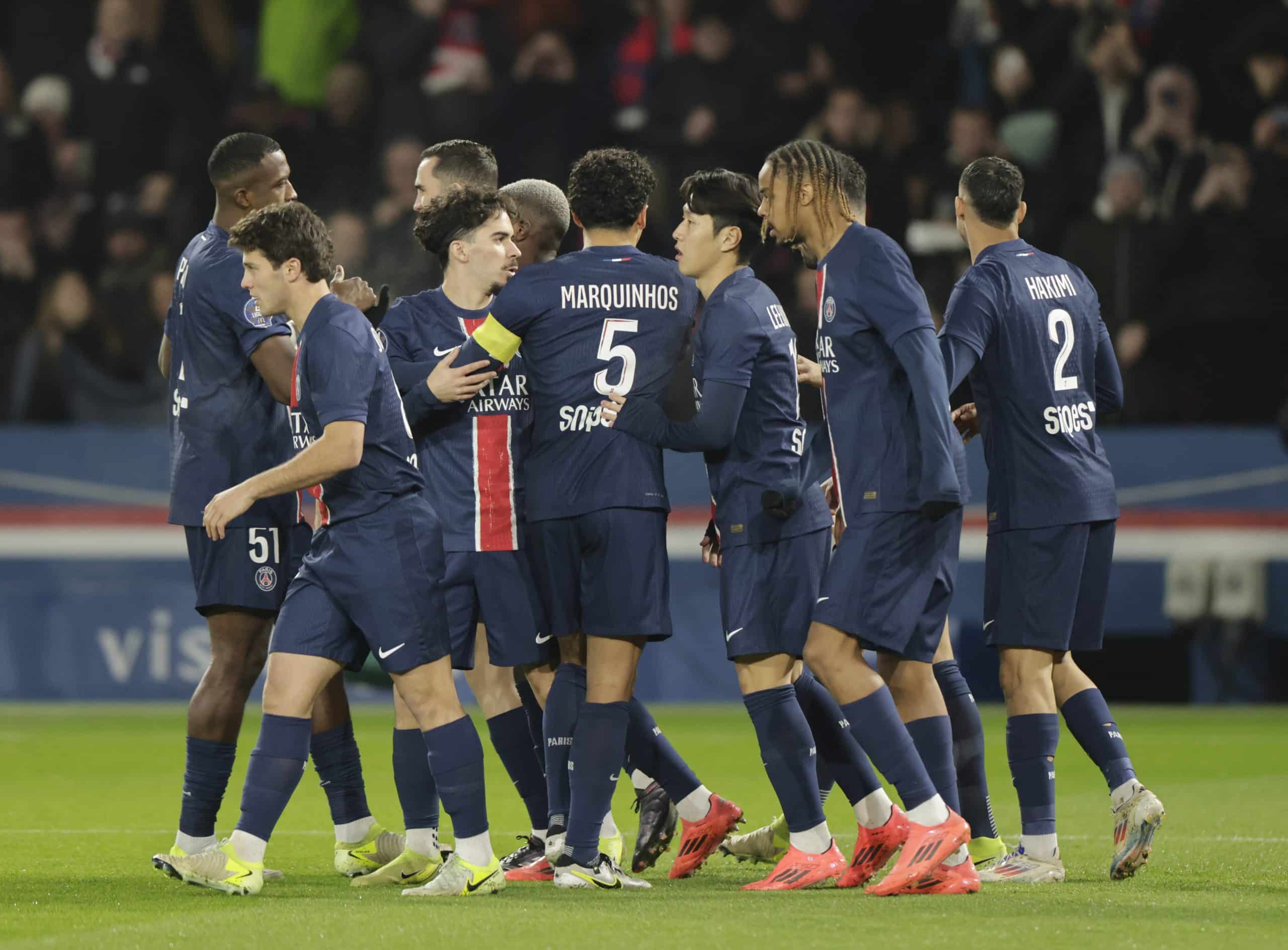 Les joueurs du PSG