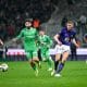 Charlie Cresswell lors du match aller entre Toulouse et l'ASSE