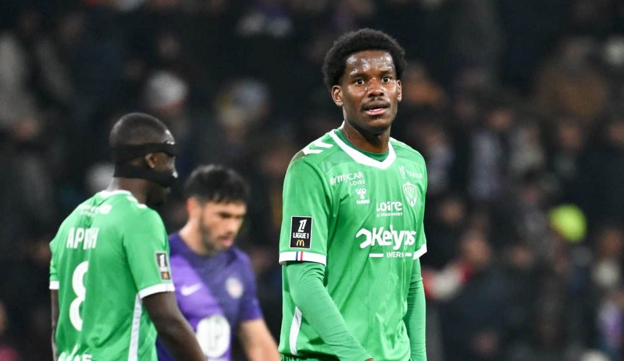 Pierre Ekwah, prêté cette saison par Sunderland à l'AS Saint-Etienne (ASSE).