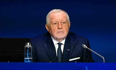 Jean-Michel Aulas lors d'une assemblée générale de la FFF.