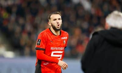 Amine Gouiri sous le maillot du Stade Rennais