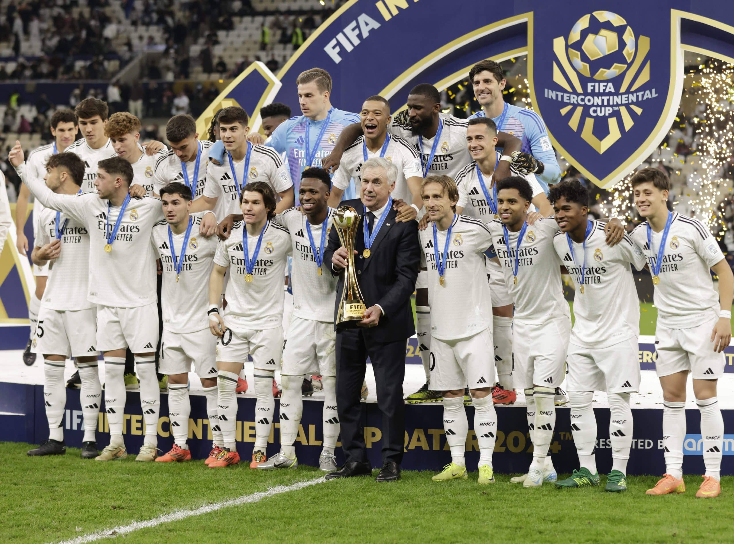 Le Real Madrid, vainqueur du dernier championnat des clubs.