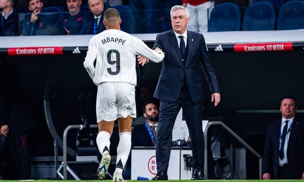 Kylian Mbappé et Carlo Ancelotti