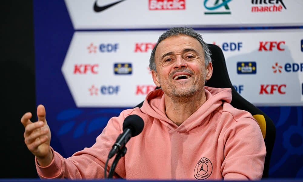 Luis Enrique (PSG) en conférence de presse.