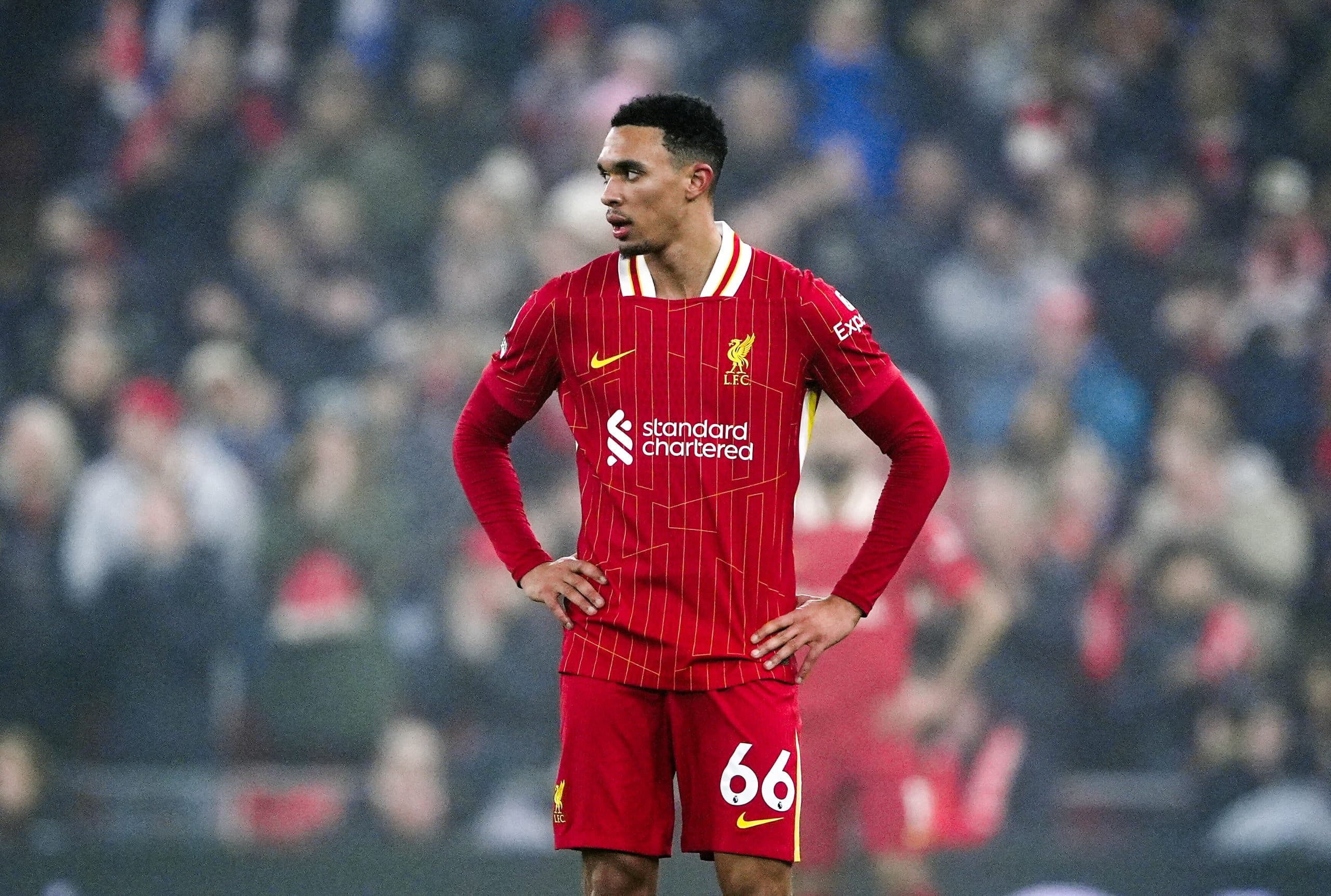 Trent Alexander-Arnold sous le maillot de Liverpool.