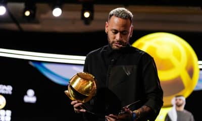 Neymar lors de la cérémonie des Globe Soccer Awards en décembre 2024.