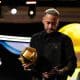 Neymar lors de la cérémonie des Globe Soccer Awards en décembre 2024.