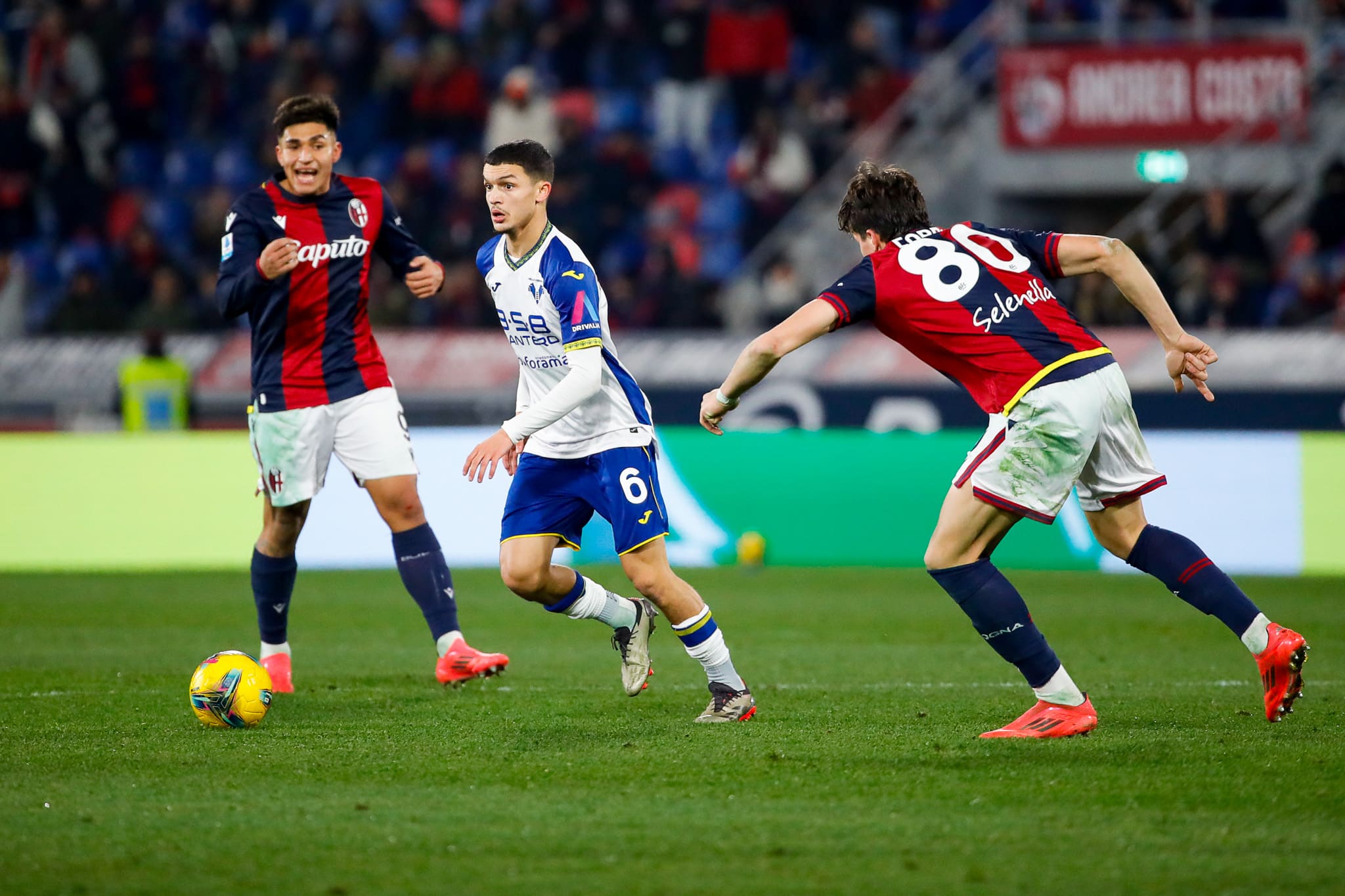 Reda Belahyane avec l'Hellas Vérone