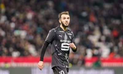 Amine Gouiri, l'attaquant du Stade Rennais, arrive à l'OM.