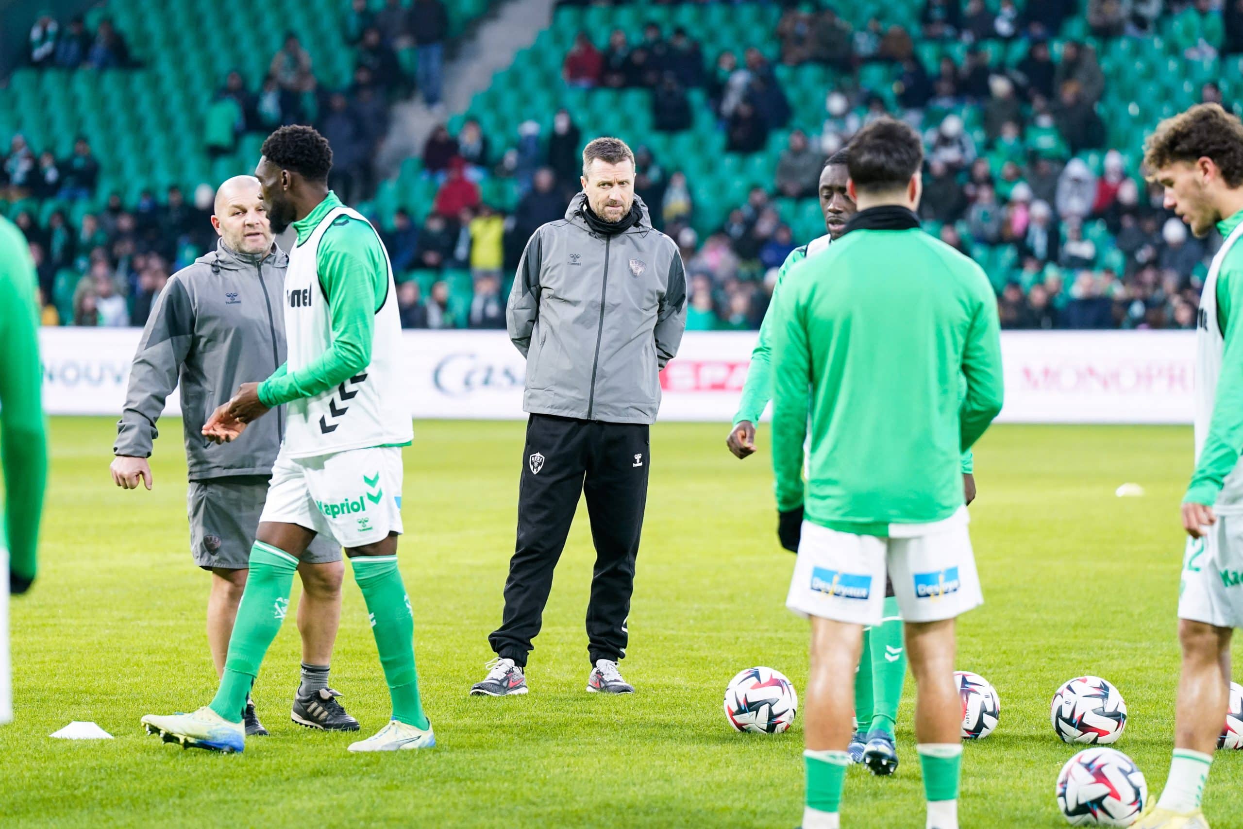 Eirik Horneland, l'entraîneur de l'ASSE, en action.