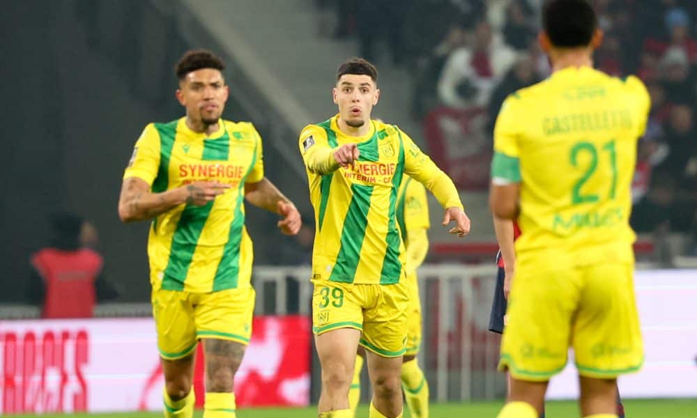 Matthis Abline, buteur porte-bonheur du FC Nantes cette saison.