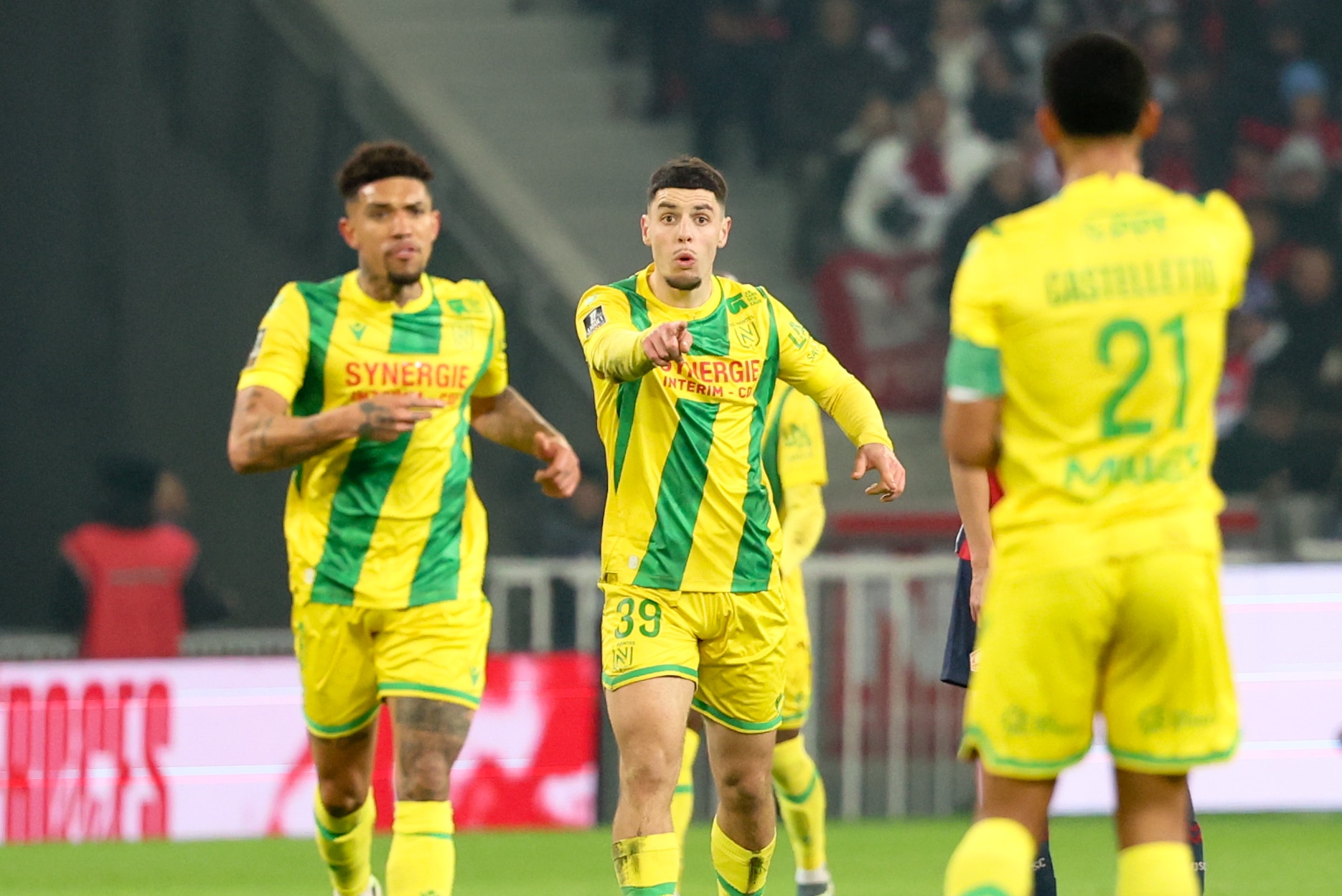 Matthis Abline, buteur porte-bonheur du FC Nantes cette saison.