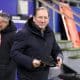 Le propriétaire de l'OL, John Textor, arrivant au Groupama Stadium.