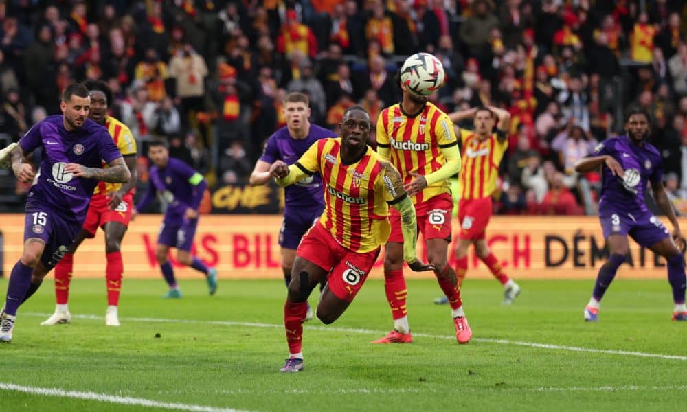 Deiver Machado lors du match aller entre le RC Lens et Toulouse