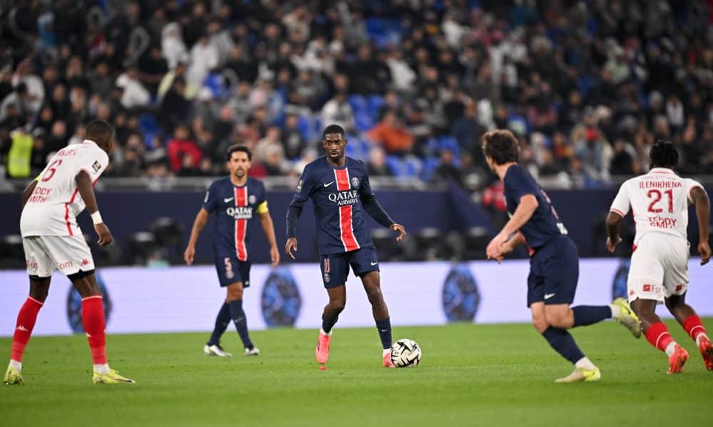 Ousmane Dembélé lors de PSG - AS Monaco